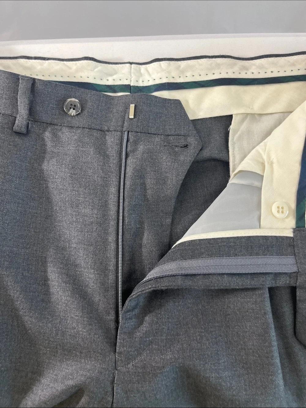 Lauren Ralph Lauren Cashmere Wool Dress Pants 33x28 Gray 120s